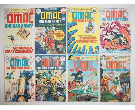 OMAC #1, 2, 3, 4, 5, 6, 7, 8 (8 in Lot) - (1974/1975 - DC) - Complete eight issue run and includes the first appearance and o