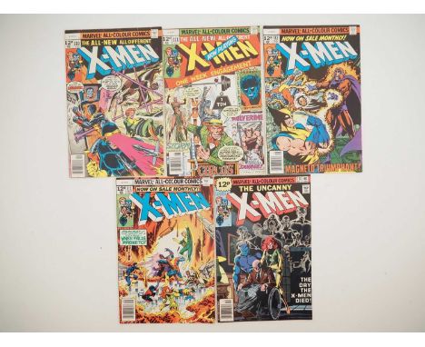 UNCANNY X-MEN #110, 111, 112, 113, 114 - (5 in Lot) - (1978 - MARVEL - UK Price Variant) - First use of "Uncanny" in the titl