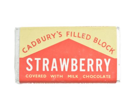 Cadbury's Chocolate - a vintage mid century point of advertising shop display Cadbury Chocolate Strawberry filled block dummy