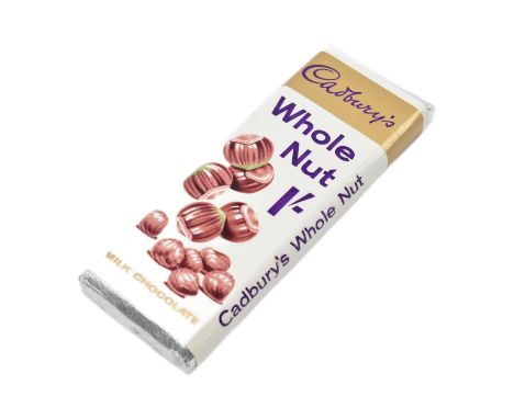 Cadbury's Chocolate - a vintage mid century point of advertising shop display Cadbury Whole Nut milk chocolate dummy bar. The