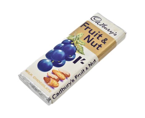 Cadbury's Chocolate - a vintage mid century point of advertising shop display Cadbury Fruit & Nut milk chocolate dummy bar. T