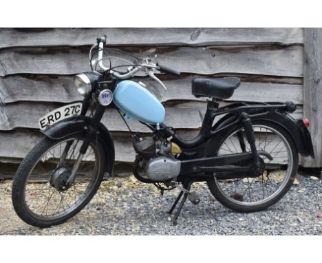 ERD 27C - a 1965 49cc Minarelli engined two-stroke Kerry Capitano Deluxe Automatic motorcycle / motorbike. 49cc two-stroke en