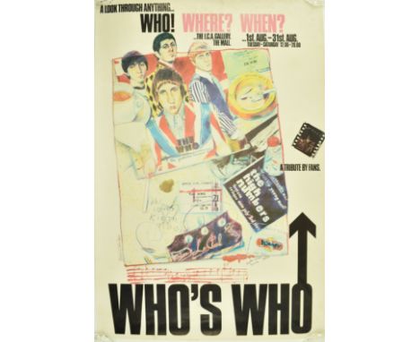 A Look Through Anything... Who! Where? When - A vintage 20th century exhibition poster for the tribute by fans exhibition ' T