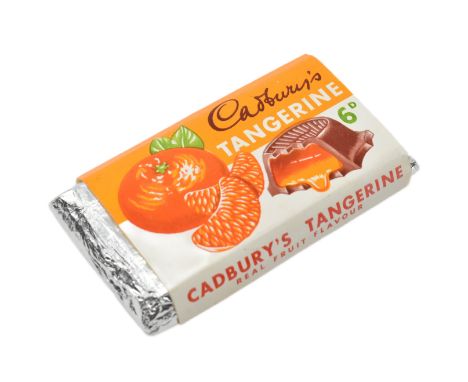 Cadbury's Chocolate - a vintage mid century point of advertising shop display Cadbury Tangerine filled chocolate dummy bar. T