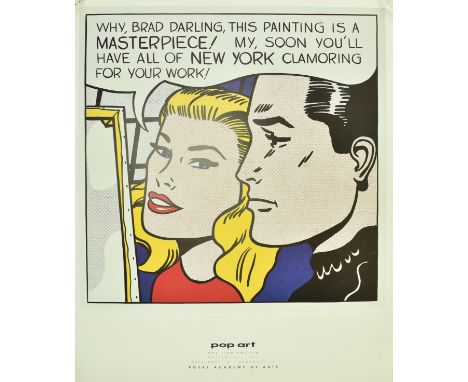 After Roy Lichtenstein (American, 1923-1997) - A vintage late 20th century Royal Academy of Arts exhibition / gallery poster.