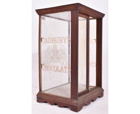 Cadbury's Chocolate - an early 20th century Cadbury's Chocolate point of sale / advertising table top glass shop display cabi