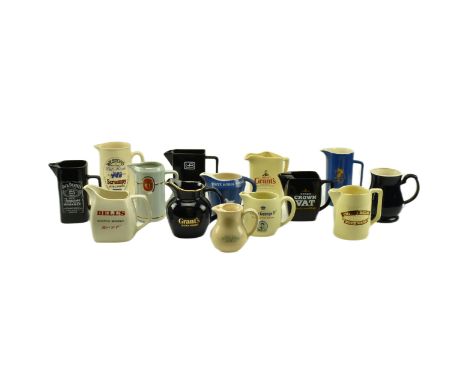 Breweriana - a mixed selection of 20th century&nbsp;point of sale advertising pub / bar beer jugs. Each being ceramic with va
