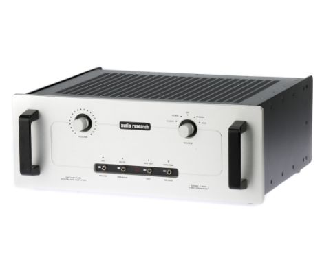 An Audio Research Model CA50 Vacuum Tube Intergrated Amplifier, chrome, serial no. 96394008, powers up and working at time of