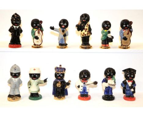 Twelve Carltonware figures advertising figures for Robertson's, including trial (one tray)