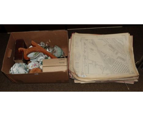 A quantity of mid 20th century ordnance survey maps, 1950's and 60's Leeds County Borough