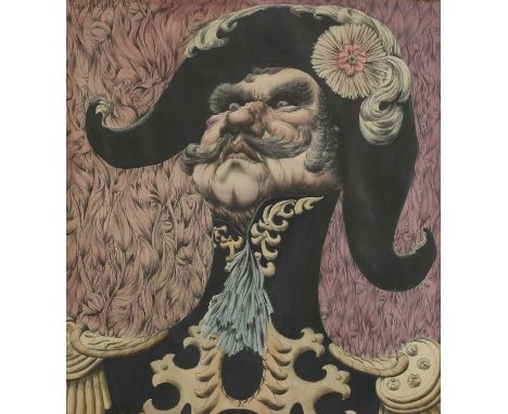 ▴ Robin Jacques (1920-1995) A French naval officersigned and dated 'Robin Jacques 43' u.l., pen and ink and watercolour43 x 3