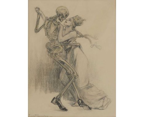 ▴ Louis Raemaekers (Dutch, 1869-1956) 'The German Tango (From East to West and West to East I Dance with Thee)'c.1916, signed