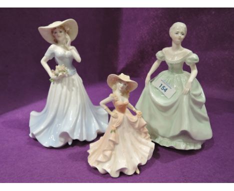A selection of vintage ceramic figurines by Coalport 