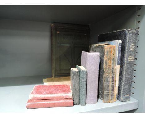 A selection of vintage volumes including early Freemasonry manual
