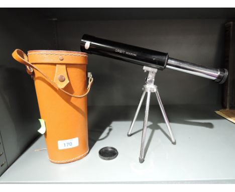 A miniature fully working telescope with tripod and case the Orbit 30x30mm