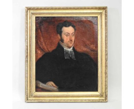 English School, 19th century, half-length portrait of a gentleman, oil on canvas, 76 x 62cm