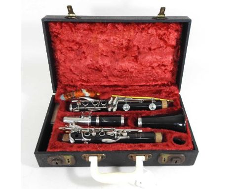 A Boosey &amp; Hawkes clarinet, cased