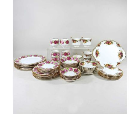 A Royal Albert Old English Rose pattern tea service, together with an Old Country Roses part tea serviceDirty, with light sig