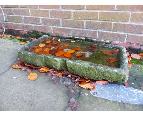 A SMALL STONE TROUGH.