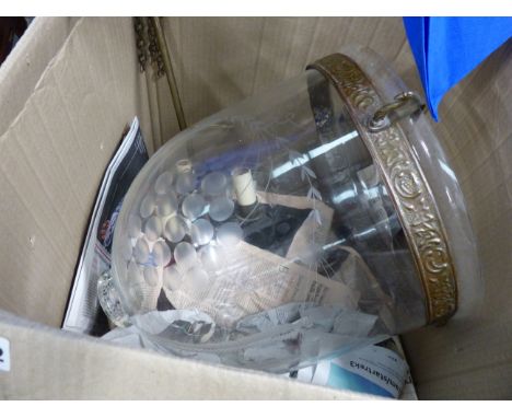 A HANGING LIGHT FITTING.