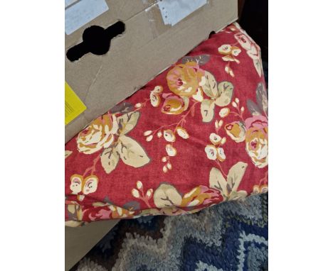 A SET OF LAURA ASHLEY CURTAINS. 