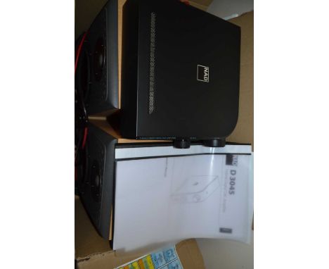 A NAD 3045 hybrid digital DAC amplifier and speakers