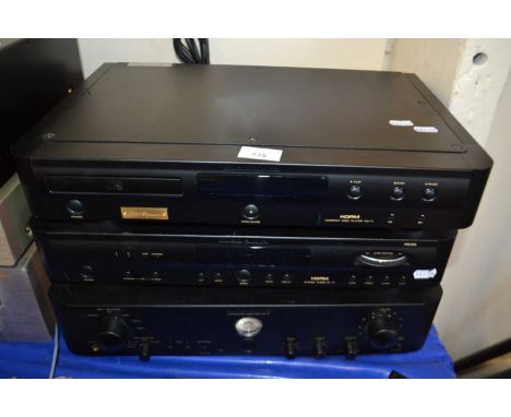 HDAM compact disc player, stereo tuner and integrated amplifier