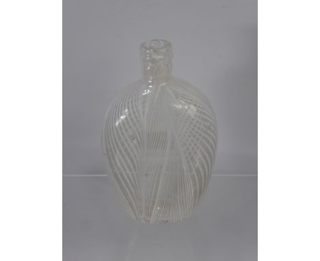 A 19th Century Nailsea Flask, approx 18 cms.