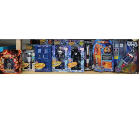 Doctor Who classic series toys and models - Product Enterprise, clockwork Dalek, Roll-a-matics set, 7 Rolykins, 2 x Talking C