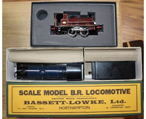 A scale model locomotive and one another by Bassett- Lowke