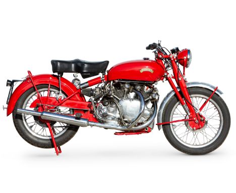 1949 Vincent 998cc 'Red' RapideRegistration no. UAS 721Frame no. RC4342 Rear frame no. RC4603Engine no. F10AB/1/2703 Crankcas