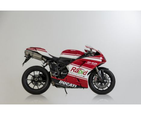 2011 Ducati 848 Evo Registration no. unregisteredFrame no. *ZDMH602AABB016847*In 2007 Ducati announced the Ducati 848 for the