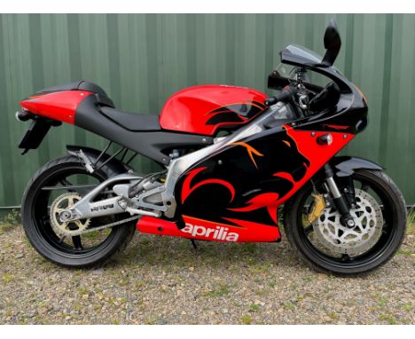 2005 Aprilia RS125Registration no. not registeredFrame no. ZD45FF0025S001175Engine no. 001411937The Aprilia RS125 was, for a 