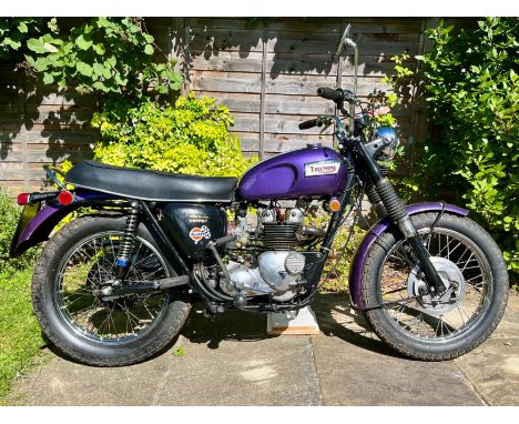 1970 Triumph 490cc T100SSRegistration no. SUF 481HFrame no. XD35686Engine no. XD35686 T100SIntroduced for the 1960 season, th