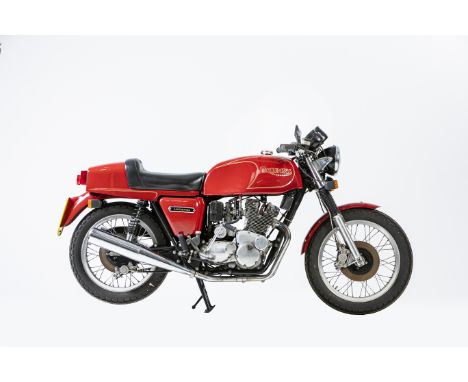 Property of a deceased's estate1976 Triumph 741cc Legend No. 015Registration no. RJH 110RFrame no. T160 NN06757Engine no. T16