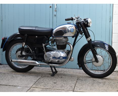 1959 AJS 250cc Model 14 SapphireRegistration no. XDD 829Frame no. 4455Engine no. 59/14 3936Associated Motor Cycles returned t