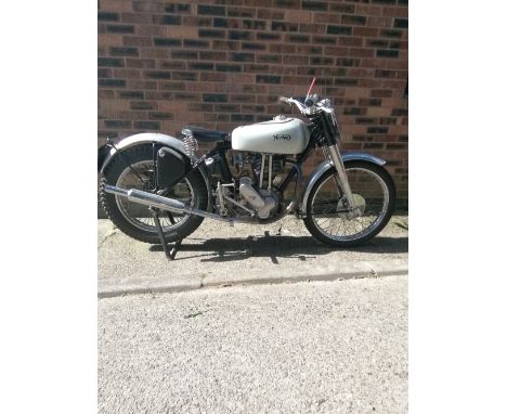 1949 Norton 490cc 500TRegistration no. ASJ 823Frame no. D3T 22561Engine no. D3T 22561Following a season of extensive modifica