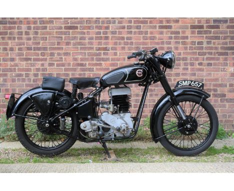 1947 EMC 346cc Registration no. SMP 657Frame no. 260415Engine no. 501Very few unconventional motorcycles have gone on to achi