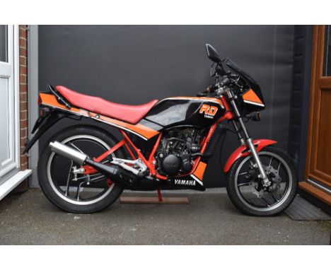 1985 Yamaha RD125LCRegistration no. not registeredFrame no. 1GU-000163Engine no. 1GU-000163As the next step up from the 50cc 