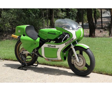 Offered for sale by former World Champion Kork Ballington; the 1979 World Championship-winning1979/1980 Kawasaki KR250 Racing