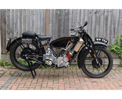 1929 Scott 498cc Flying SquirrelRegistration no. WW 9764Frame no. 2103Engine no. FZ1343AAlthough recognisably derived from th