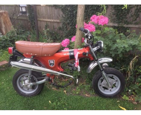1970 Honda ST70 Dax 'Monkey Bike' ProjectRegistration no. DXD 13JFrame no. ST70-1031441With the launch of the CZ100 In 1960, 