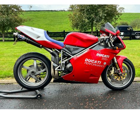 2003 Ducati 998 S Biposto Registration no. KE03 KWLFrame no. ZDMH200AAZB018303Engine no. ZDM998W4B-1001507• One owner from ne