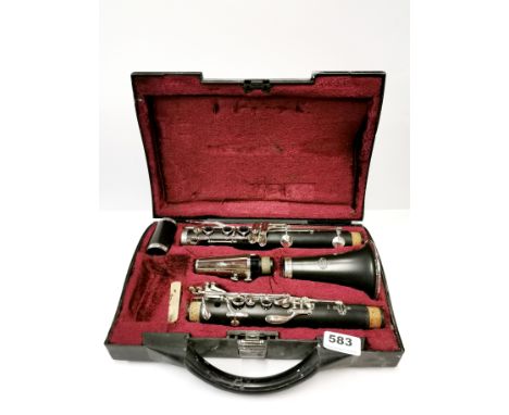 A cased Buffet, Paris clarinet.
