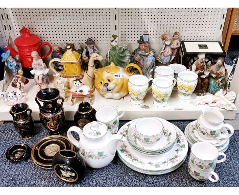 A large quantity of mixed ceramic items.
