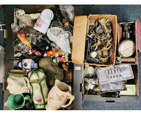 A large quantity of mixed ceramic metal and other items.