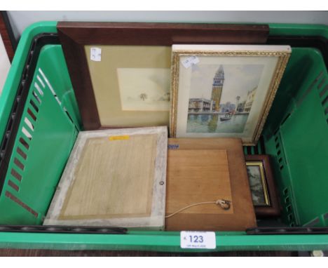 A selection of prints and similar including decorated plaques and signed Aviation artist print