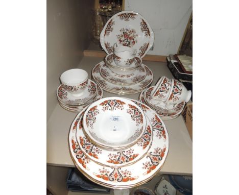 A 'colclough' part tea service, having transfer pattern.