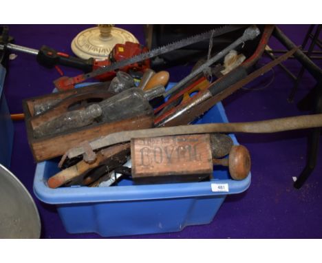 A selection of gardening and similar tools