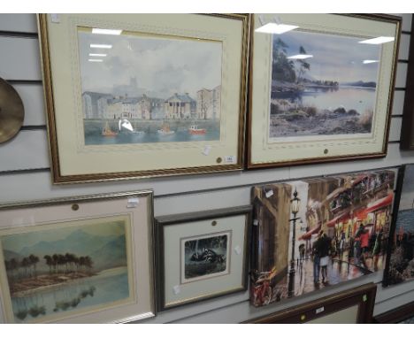 An original water colour by Norman Chadwell depicting Lancaster Key, also a limited run print adter J Beddows, similar Laura 